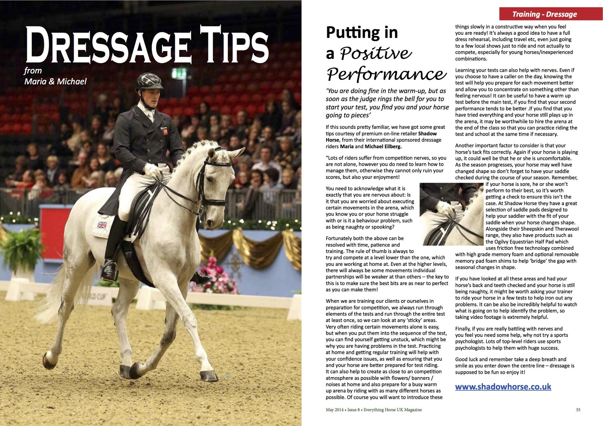 Maria & Michael Eilberg on handling the run-up to a Dressage competiti –  Shadow Horse