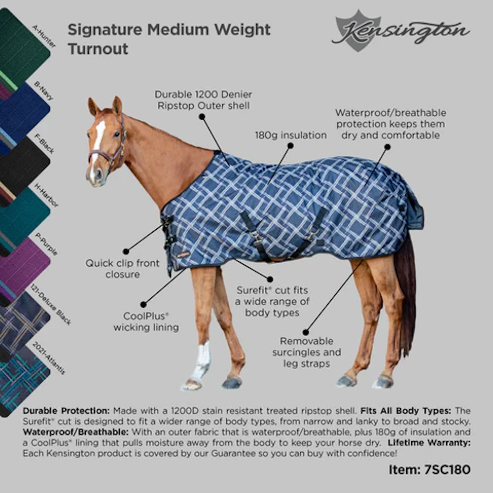 Kensington medium weight winter turnout rug